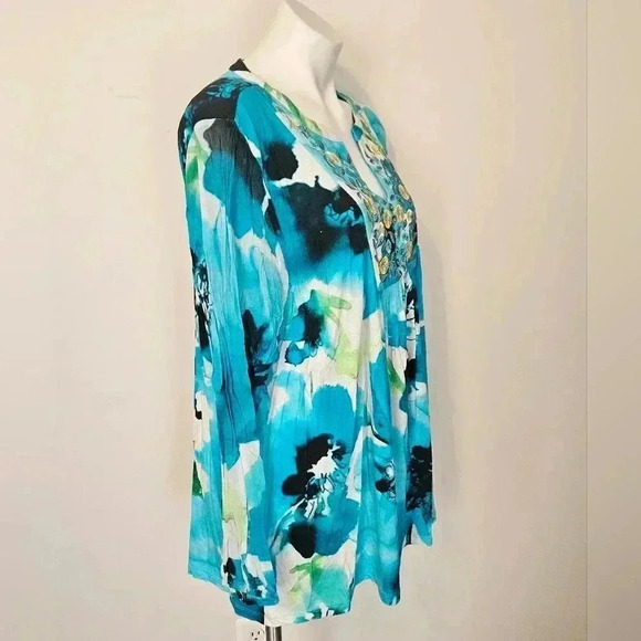 Soft Surroundings Catamara Tunic Top Size 2X EUC - Picture 3 of 8